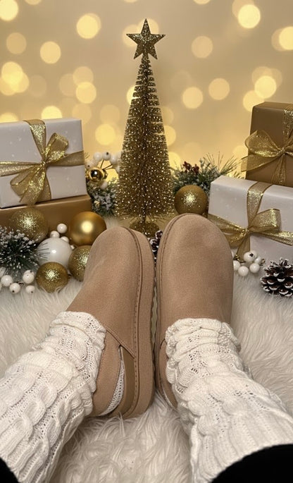 Valentina - Platform Suede Clogs